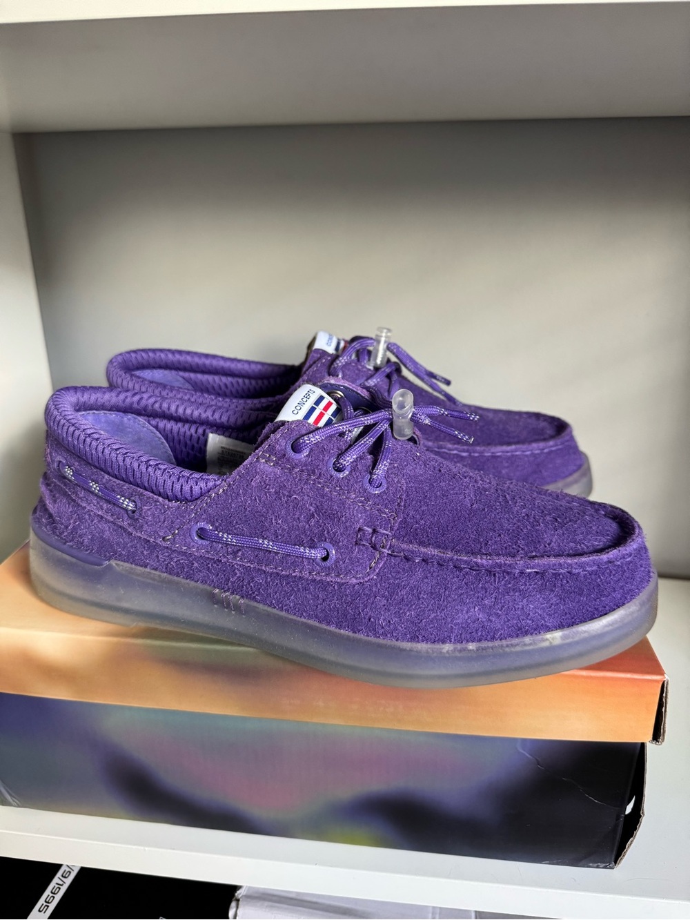 Concepts x Sperry 3-Eye Purple Suede Boat Shoes